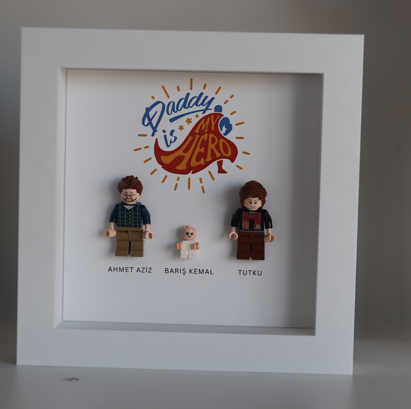 “Create Your Own Frame – Daddy is My Hero (Personalized)”