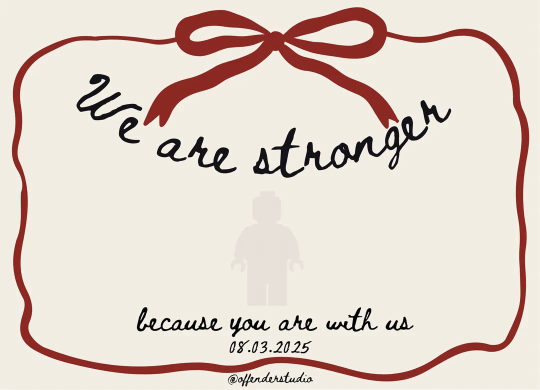 “Create Your Own Frame – We Are Stronger Because You Are With Us (Personalized)”
