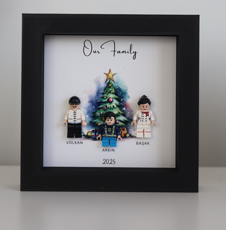 “Create Your Own Frame – Christmas Tree Family (Personalized)”