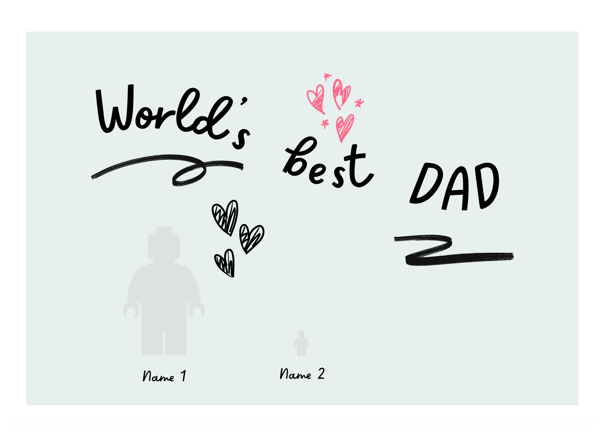 Create Your Own Frame – World’s Best Dad (Personalized)