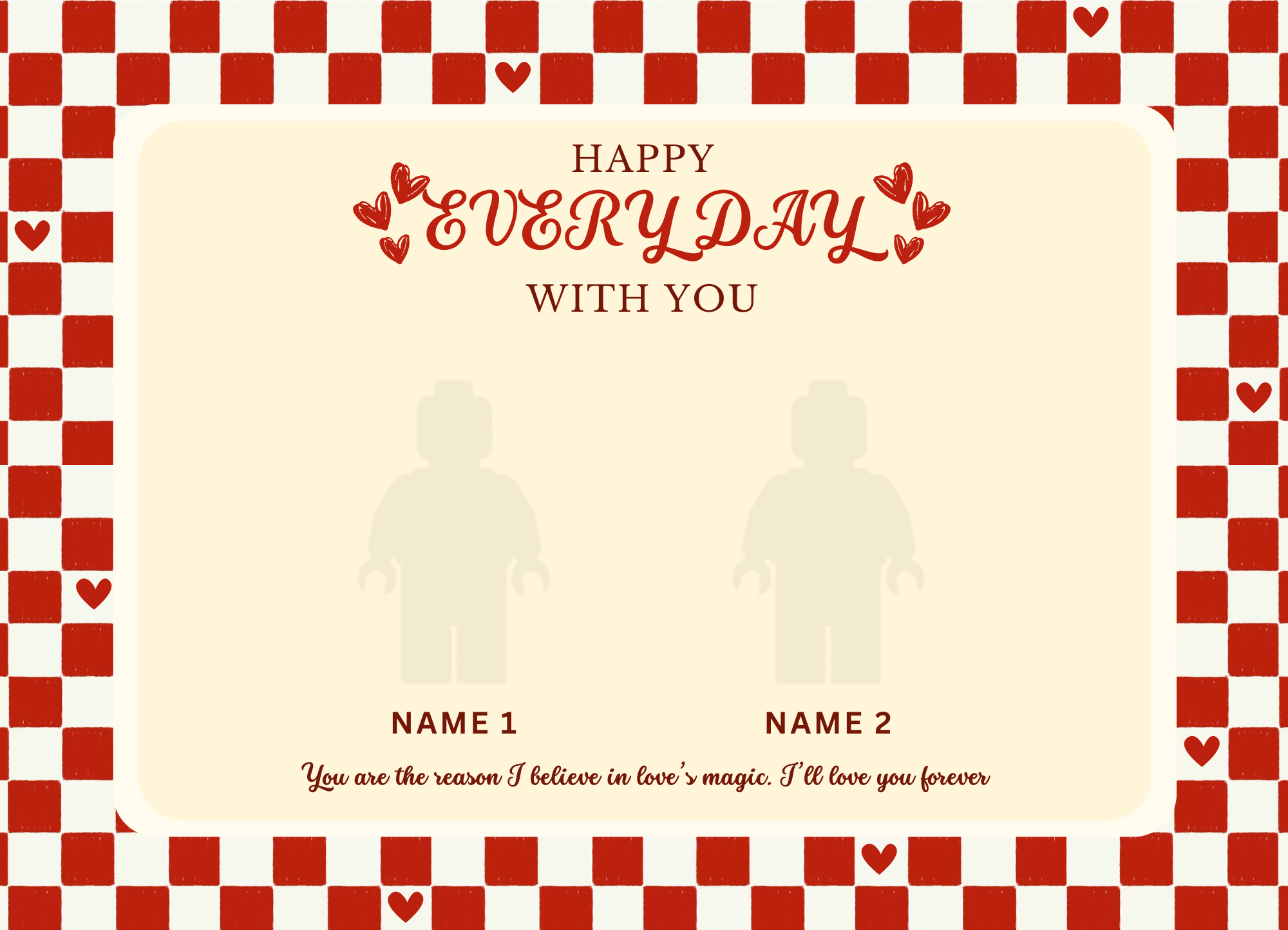 “Create Your Own Frame – Happy Everyday With You (Personalized)”