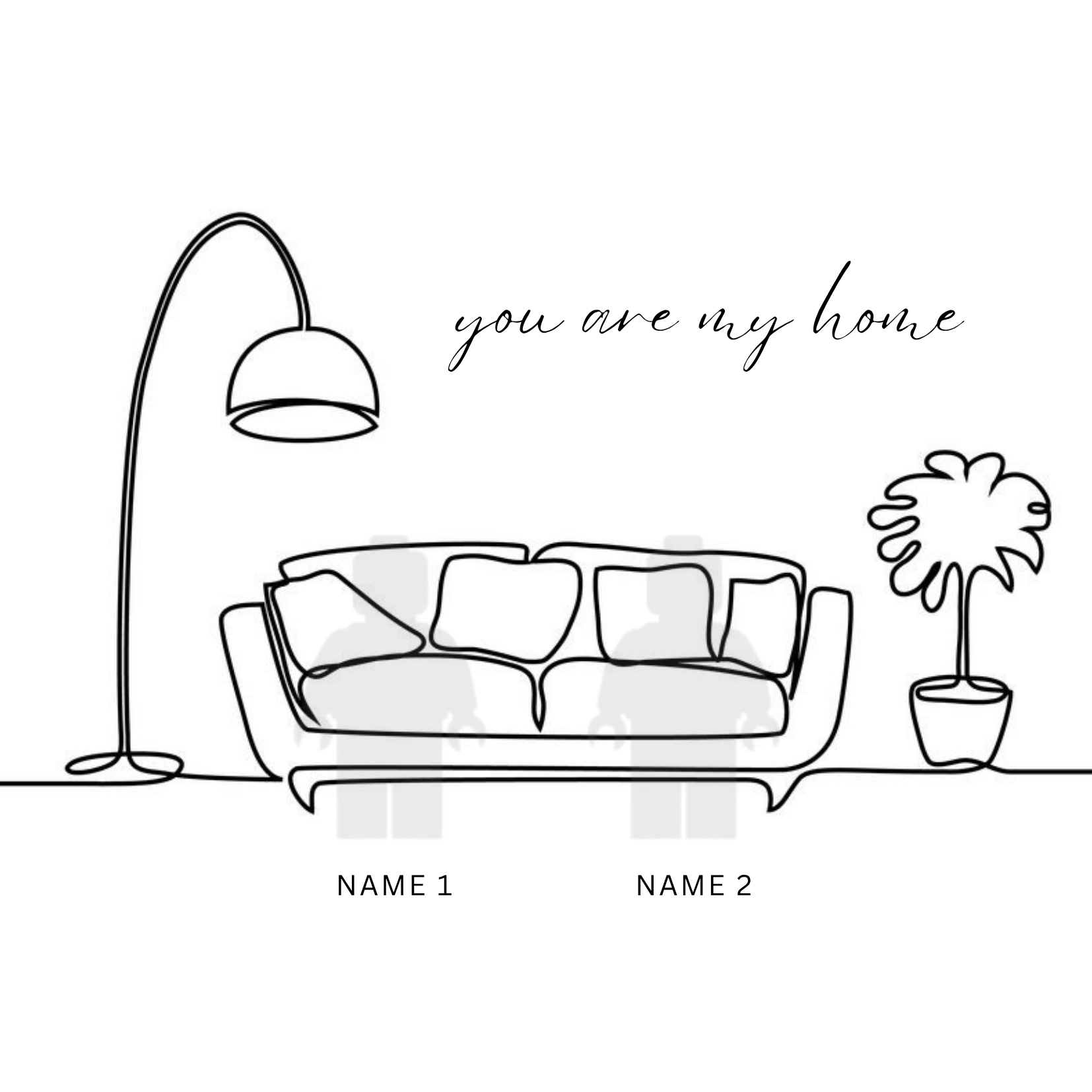 “Create Your Own Frame – You’re My Home (Personalized)”