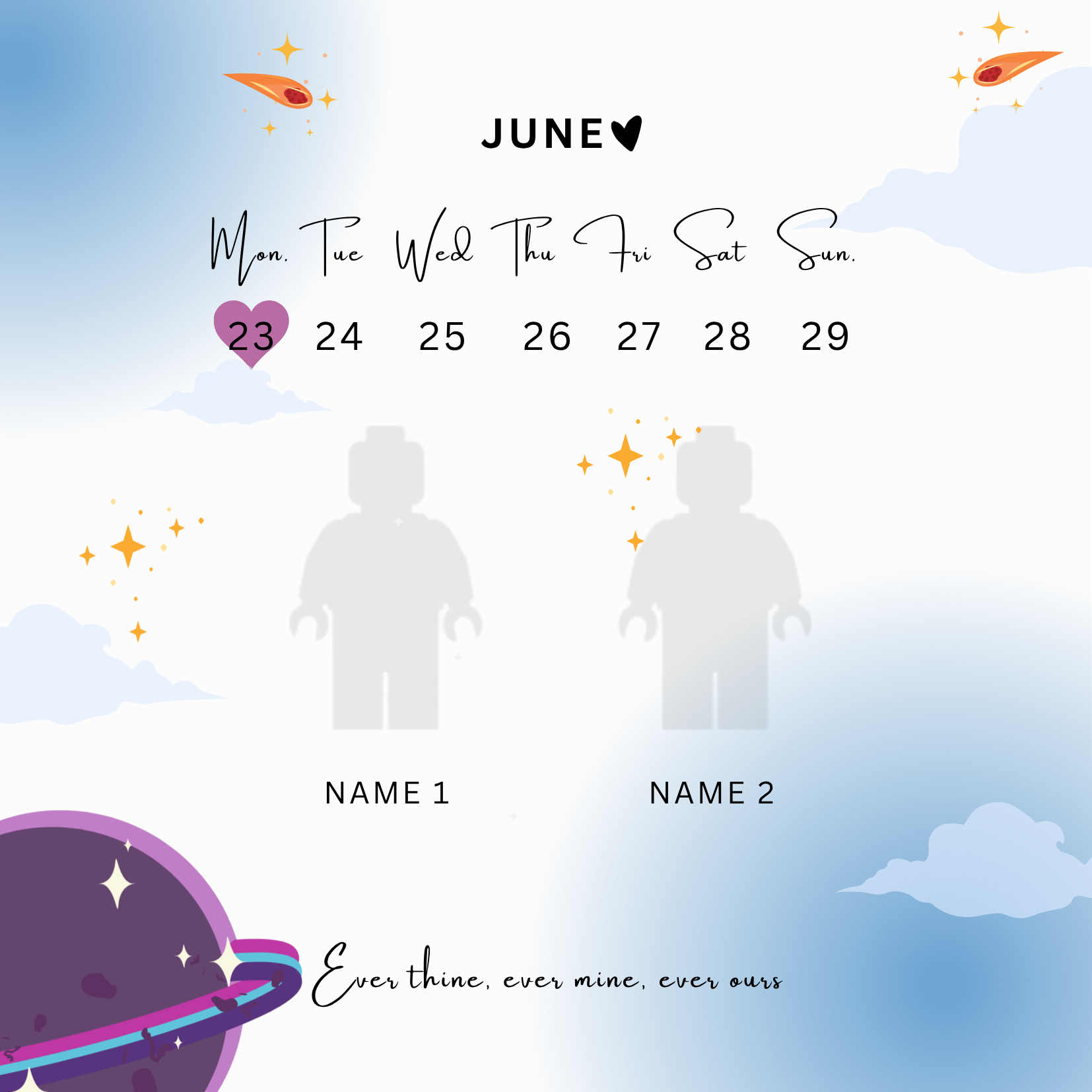 “Create Your Own Frame – Love Date (Personalized)”