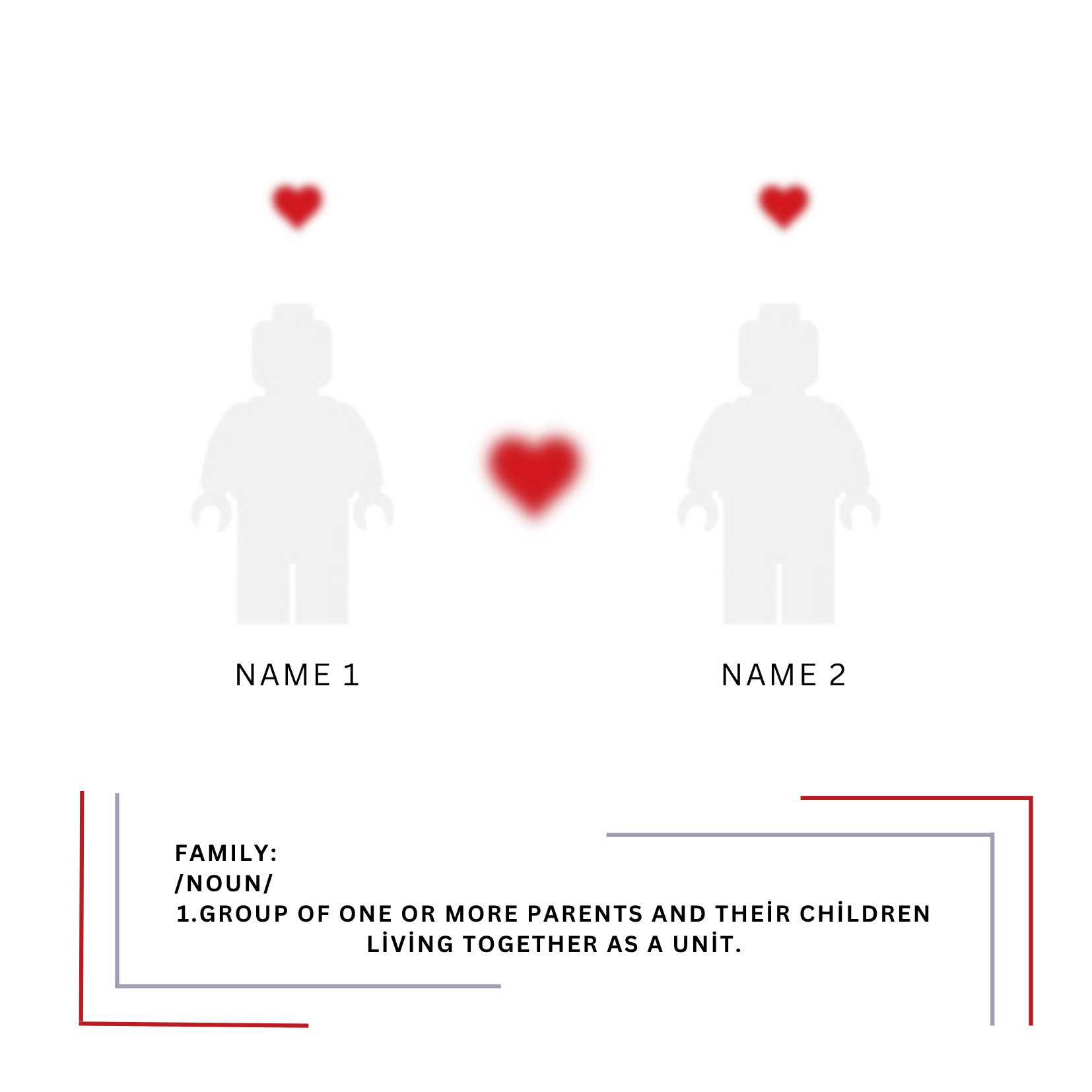 “Create Your Own Frame – Family Noun (Personalized)”