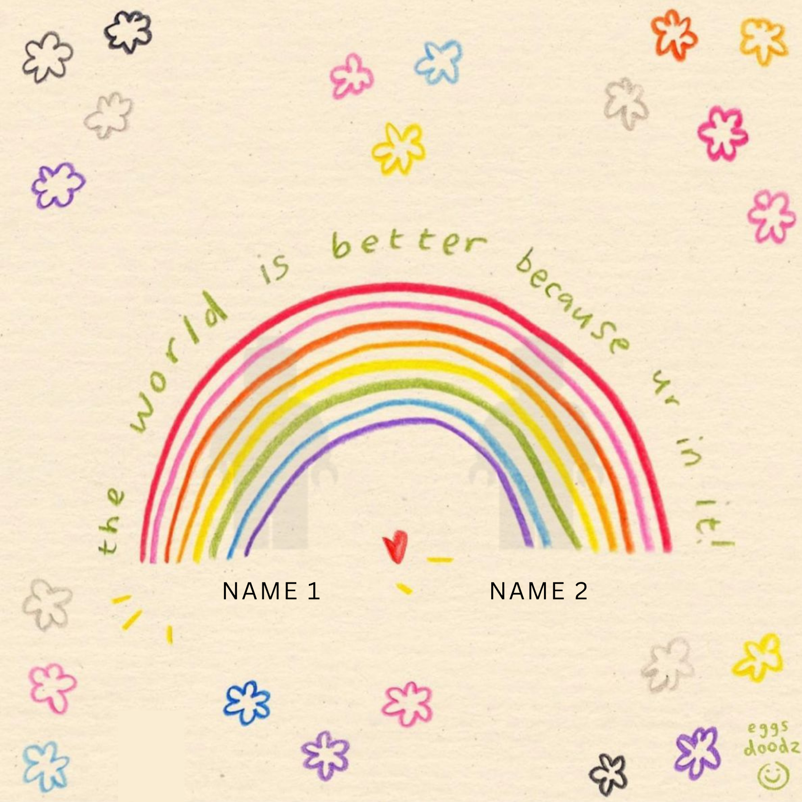 “Create Your Own Frame – World Is Better (Personalized)”