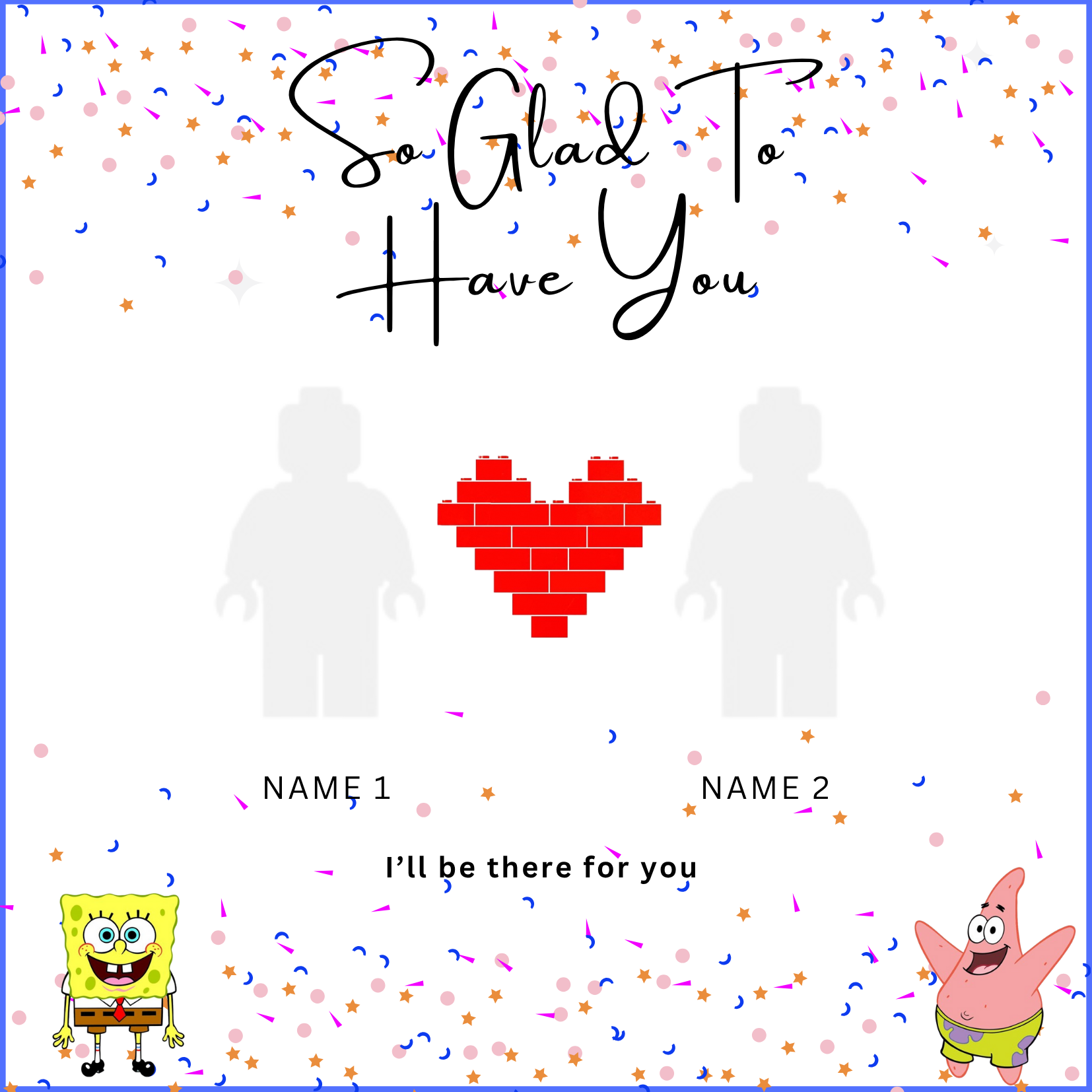 “Create Your Own Frame – SpongeBob Happy Birthday (Personalized)”
