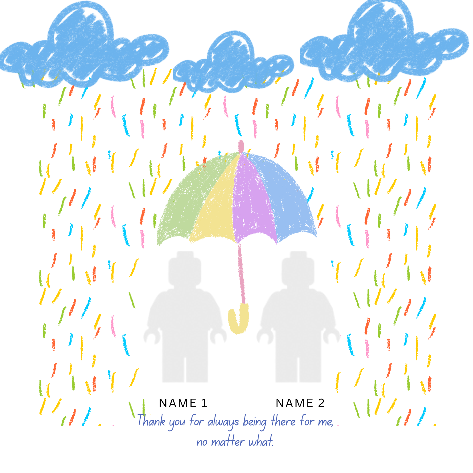 “Create Your Own Frame – Thank You for Always Being There for Me No Matter What (Personalized)”