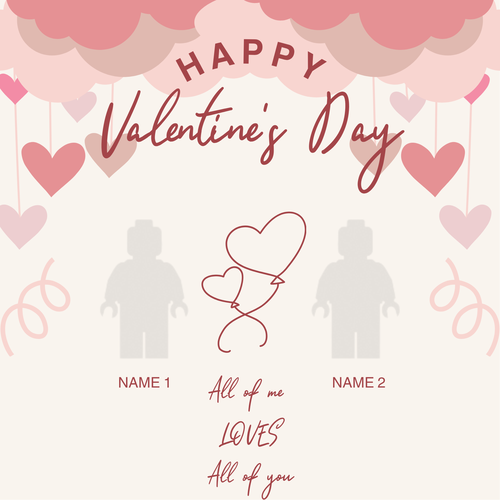 “Create Your Own Frame – All of Me Loves (Personalized)”