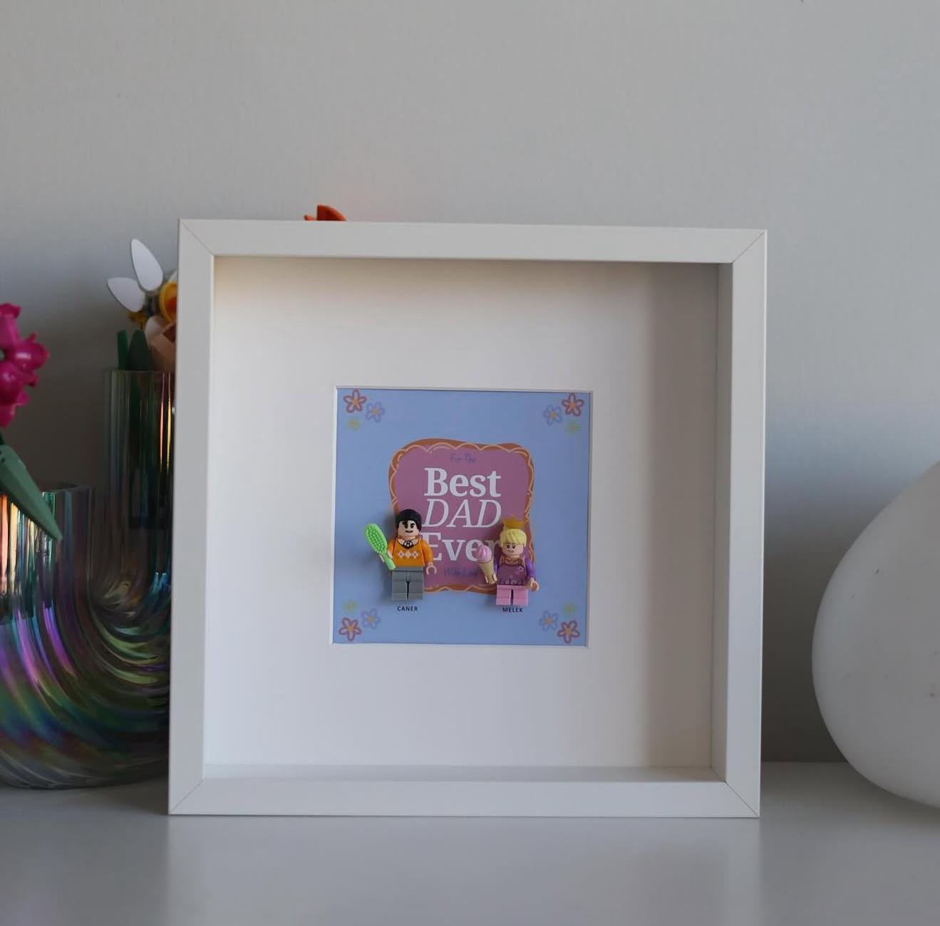 “Create Your Own Frame – Best Dad Ever With Love (Personalized)”