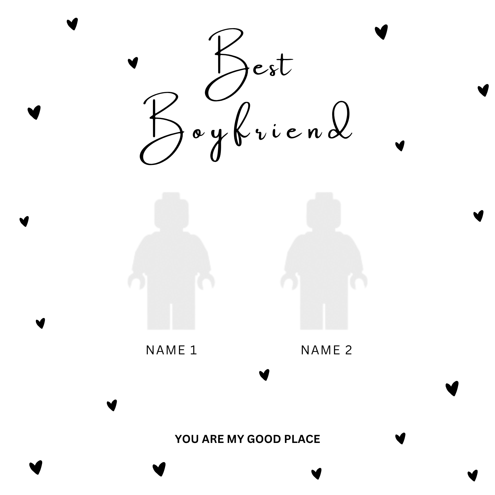“Best Boyfriend Frame 20x20 (Personalized)”