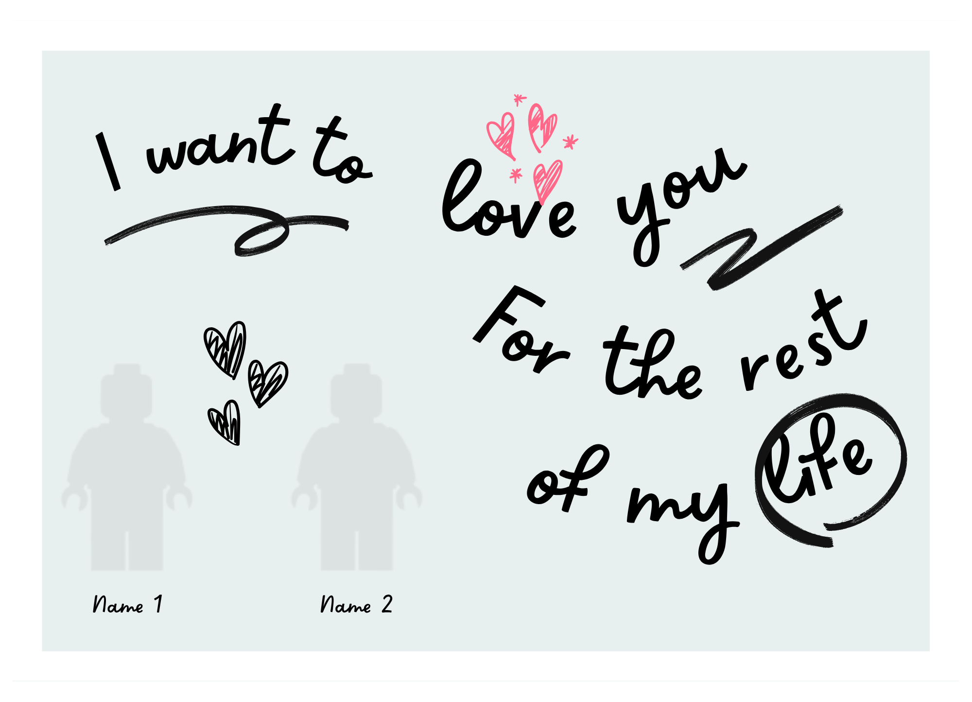 “Create Your Own Frame – Hayatımın Sonuna Kadar (Personalized)”