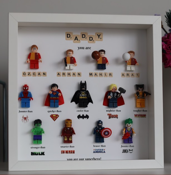 “Create Your Own Frame – 9+2 Superhero Dad (Personalized)”