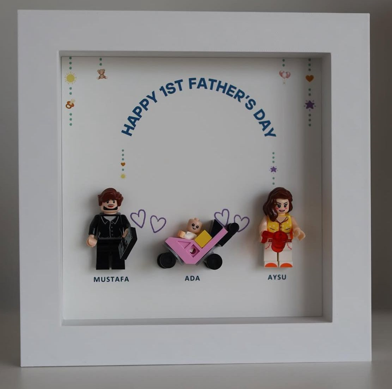 “Create Your Own Frame – Happy First Father’s Day (Personalized)”