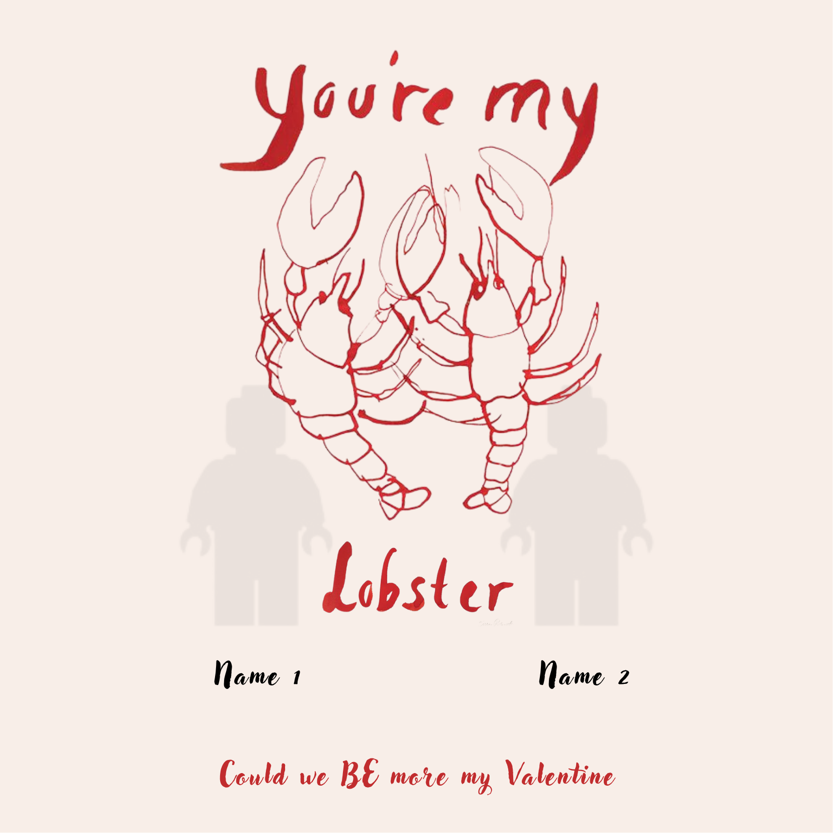 “Create Your Own Frame – You’re My Lobster (Personalized)”